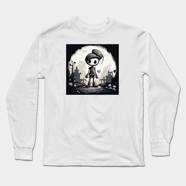 Vintage Animation Long Sleeve T-Shirt by JT Digital